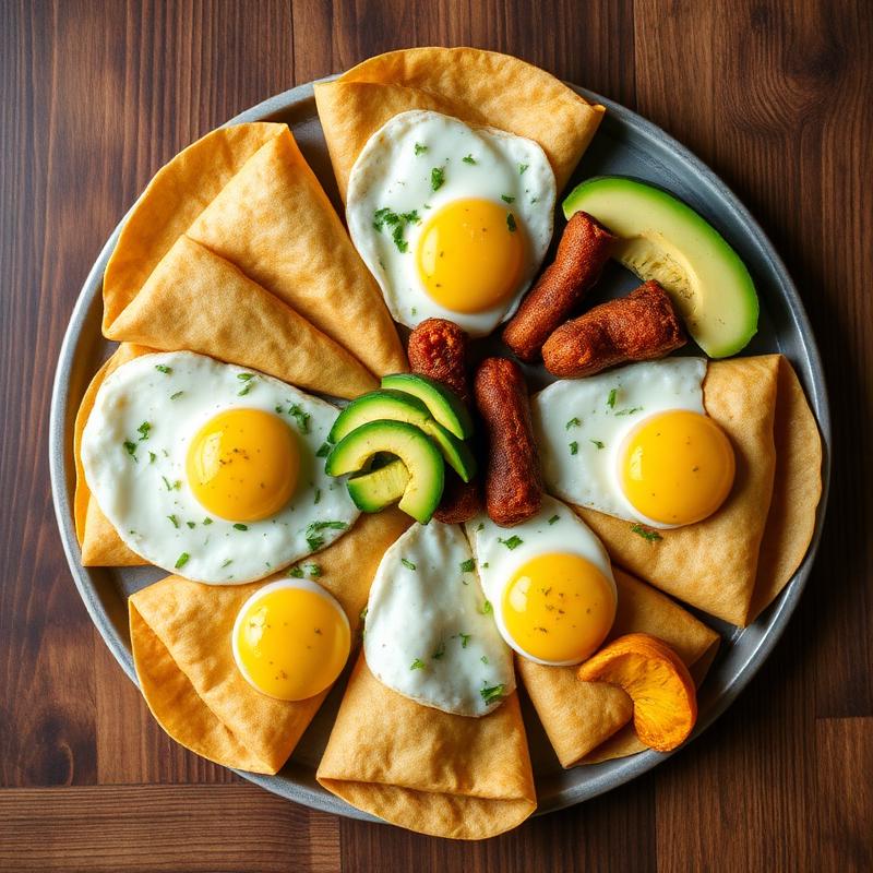 Plato catracho con huevo y aguacate